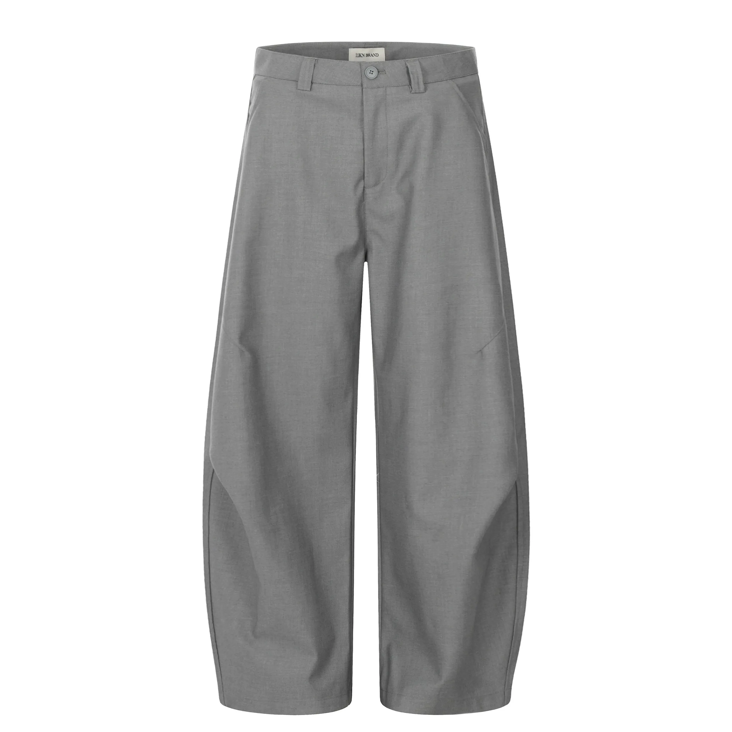 Wide-Leg Pleated Casual Pants