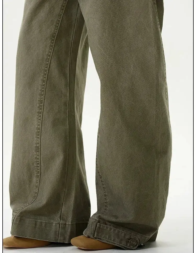 Wide-leg Straight Jeans