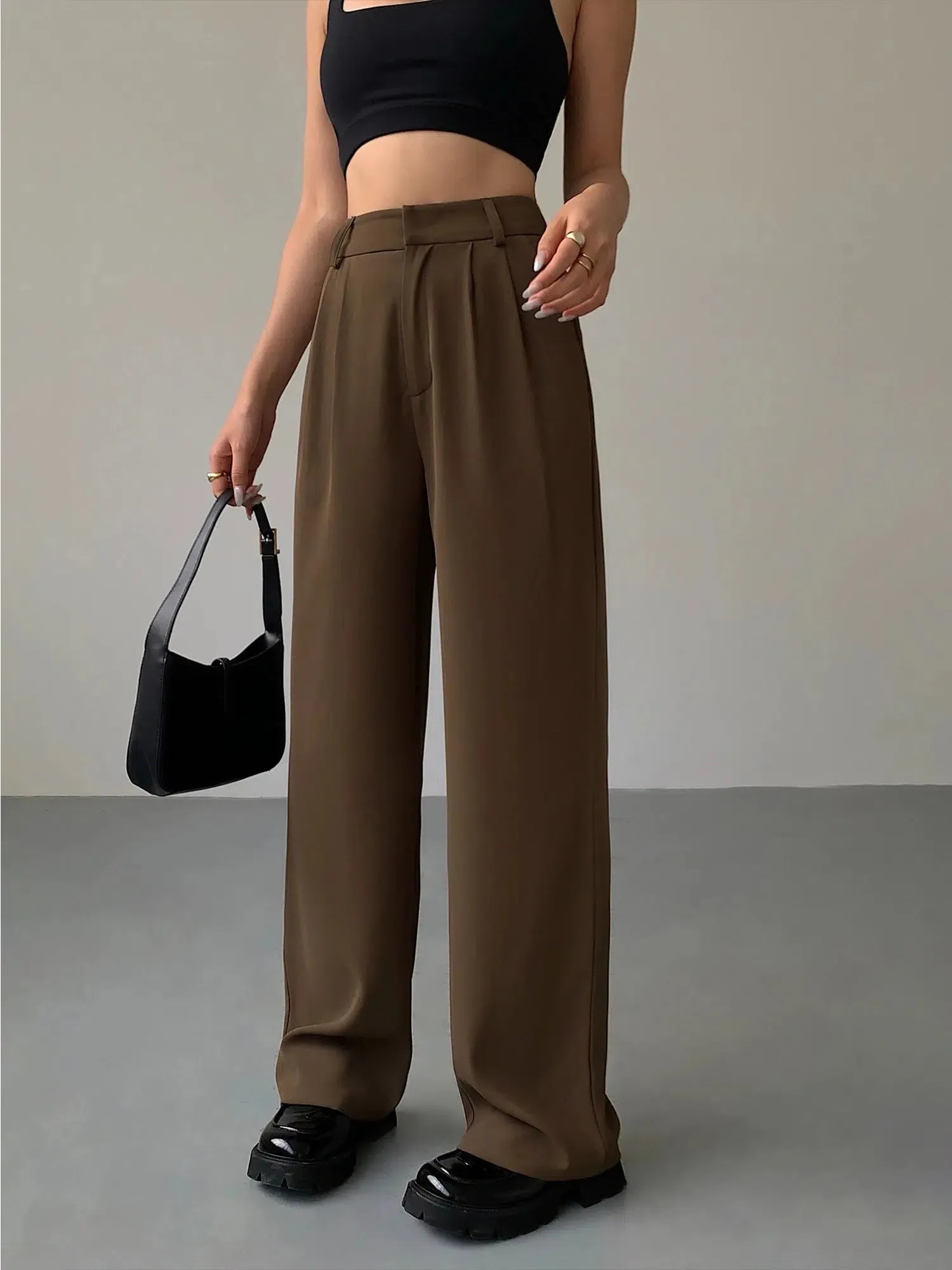 Wide-leg Suit Pants