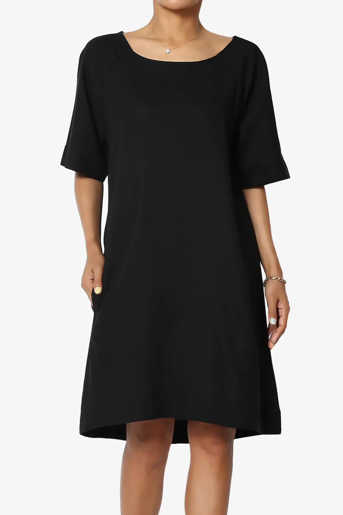 Winny Linen Short Sleeve Shift Dress