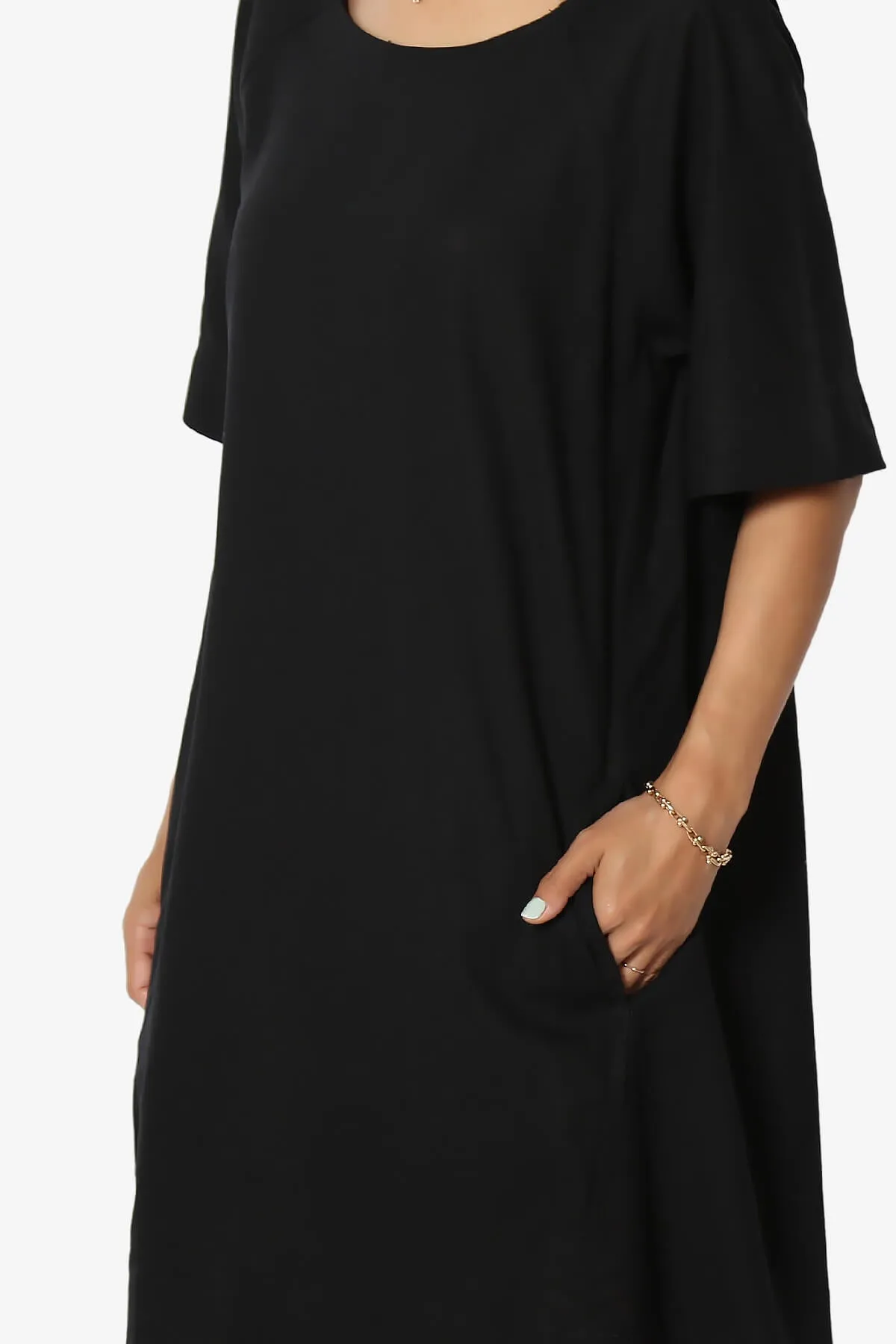 Winny Linen Short Sleeve Shift Dress