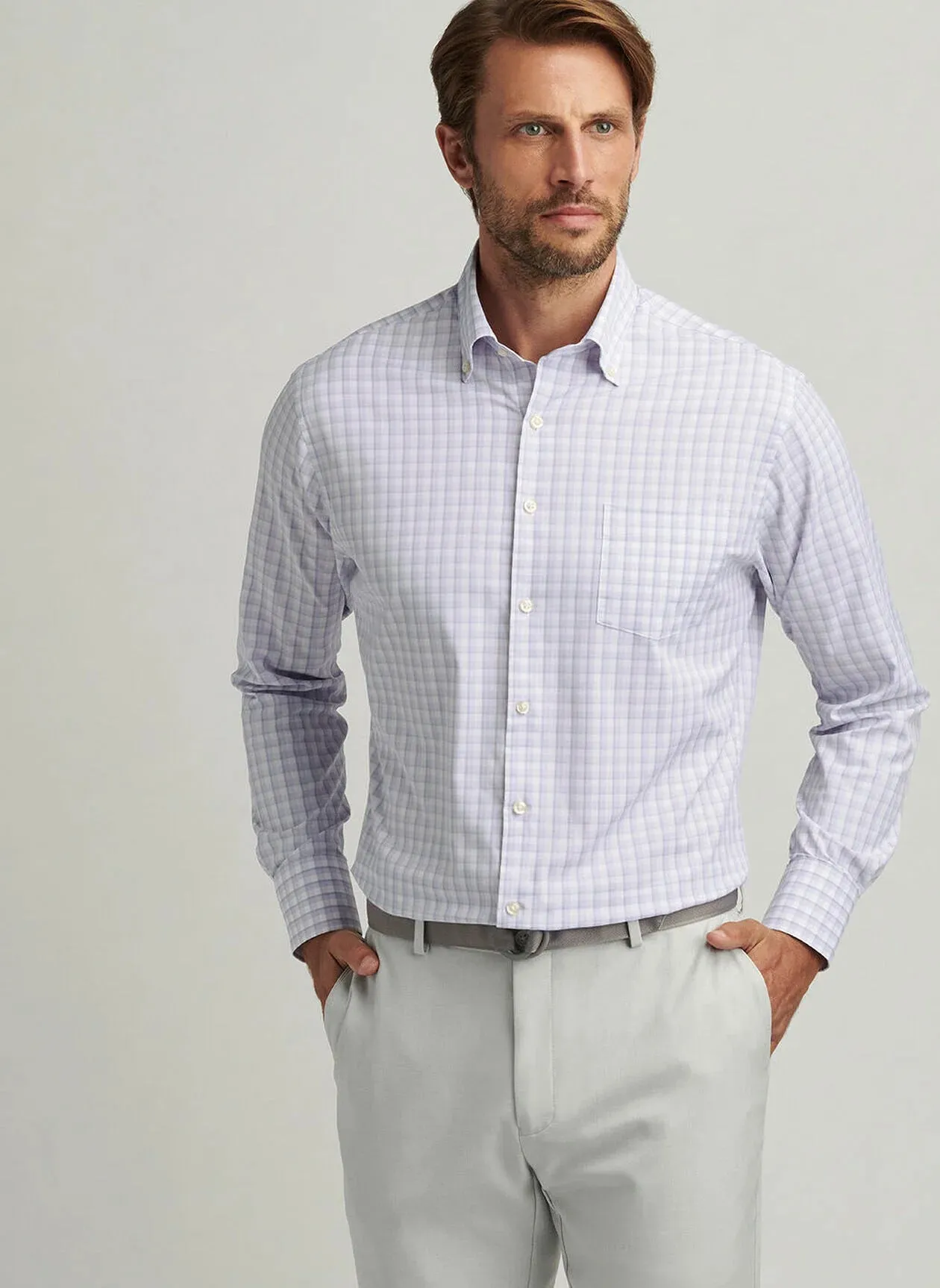 Wissel Performance Twill Sport Shirt by Peter Millar - Wildflower