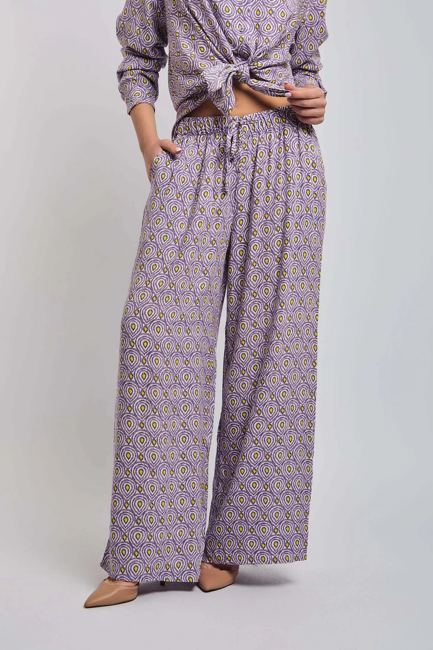 Women Pant Wide Leg Multicolor