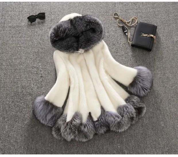 Women's Faux Fur Coat Up To 3XL