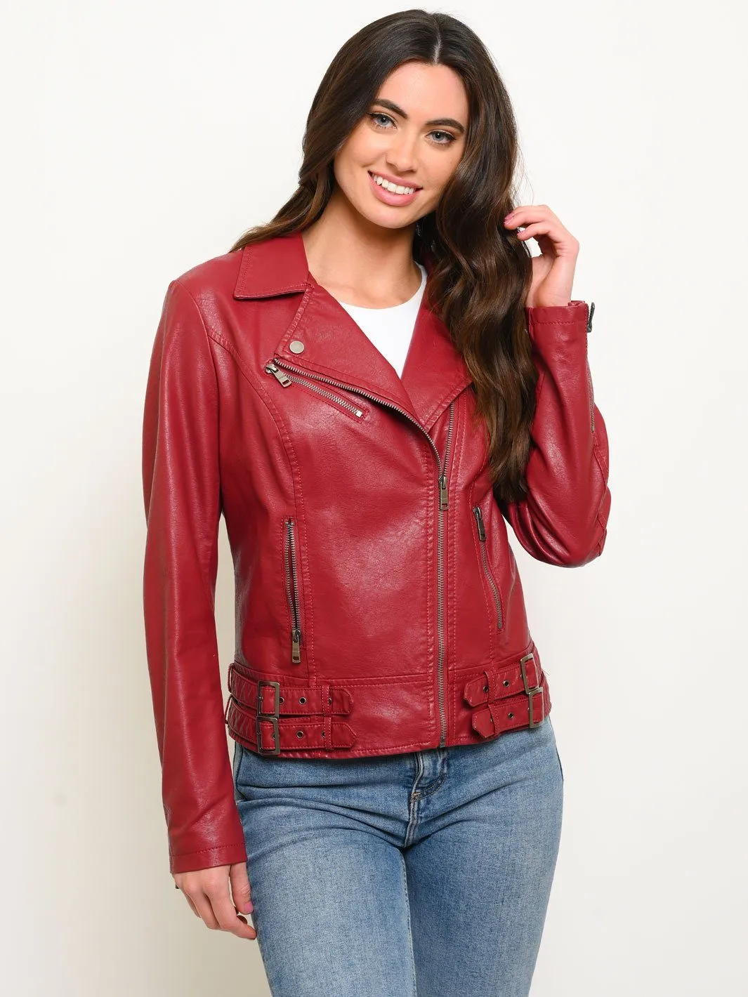 WOMEN'S SHORT FAUX FUR JACKET