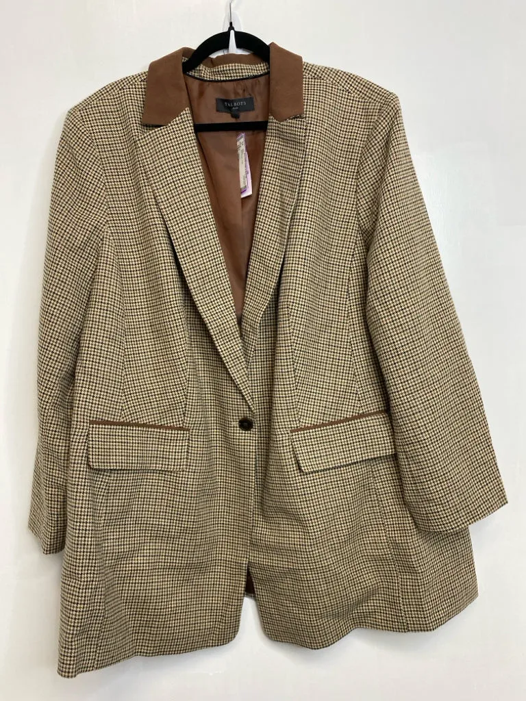 Womens Size 22 Misses Brown Talbots NWT Coat
