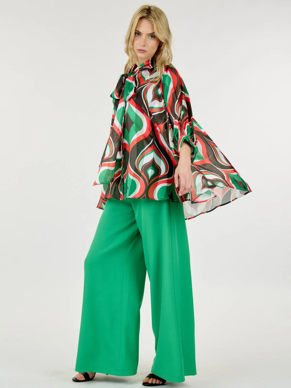 WOMEN'S ZIP UP WIDE LEG PALAZZO PANTS