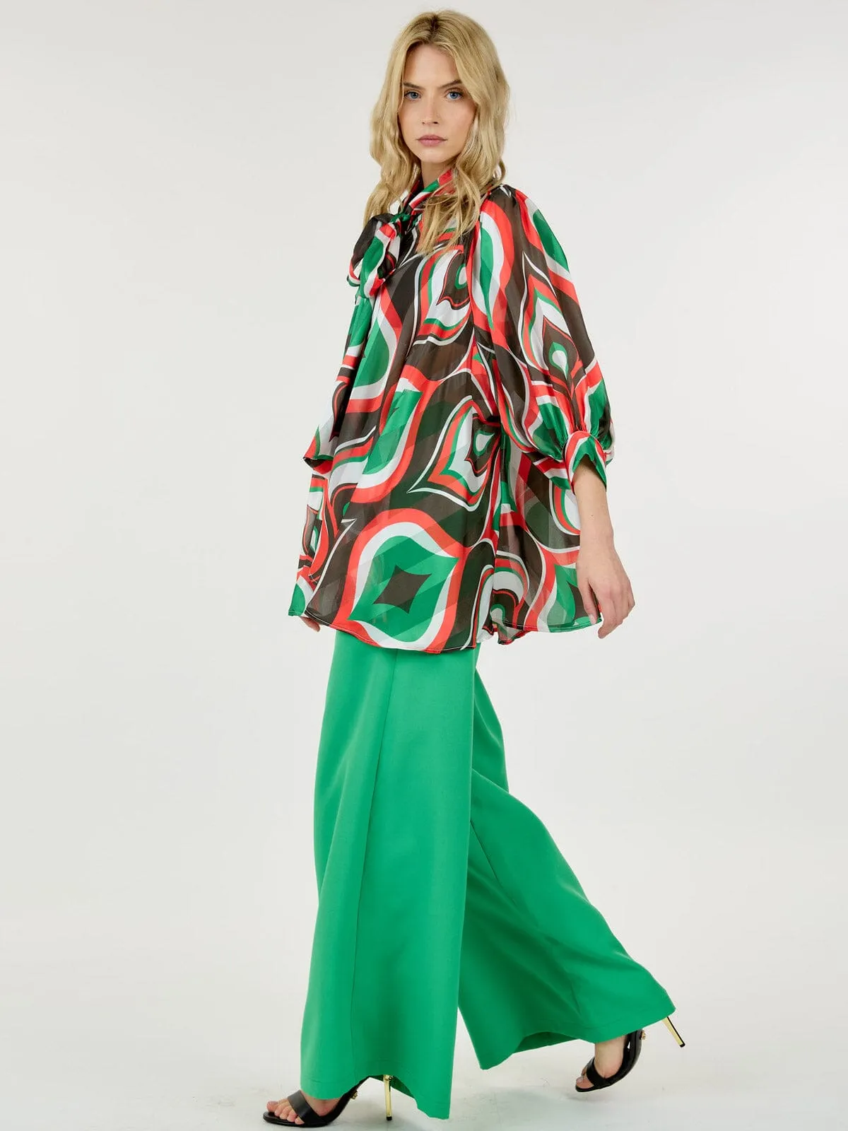 WOMEN'S ZIP UP WIDE LEG PALAZZO PANTS