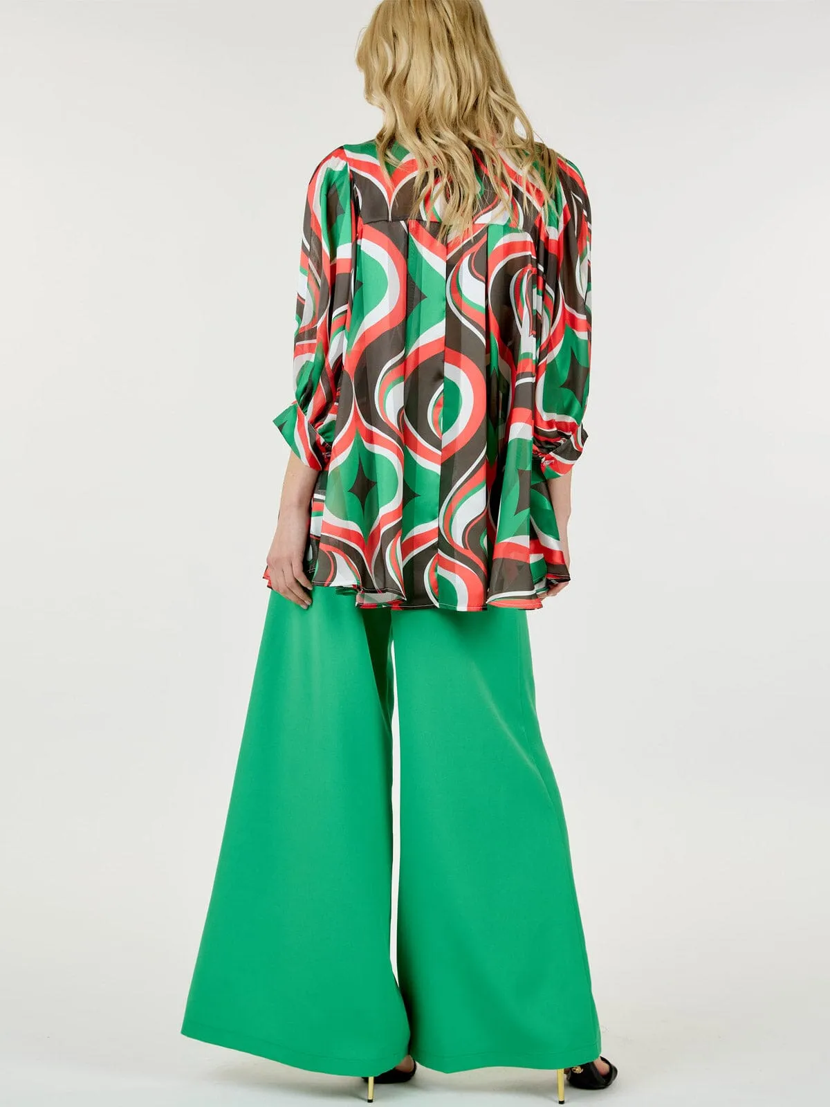 WOMEN'S ZIP UP WIDE LEG PALAZZO PANTS