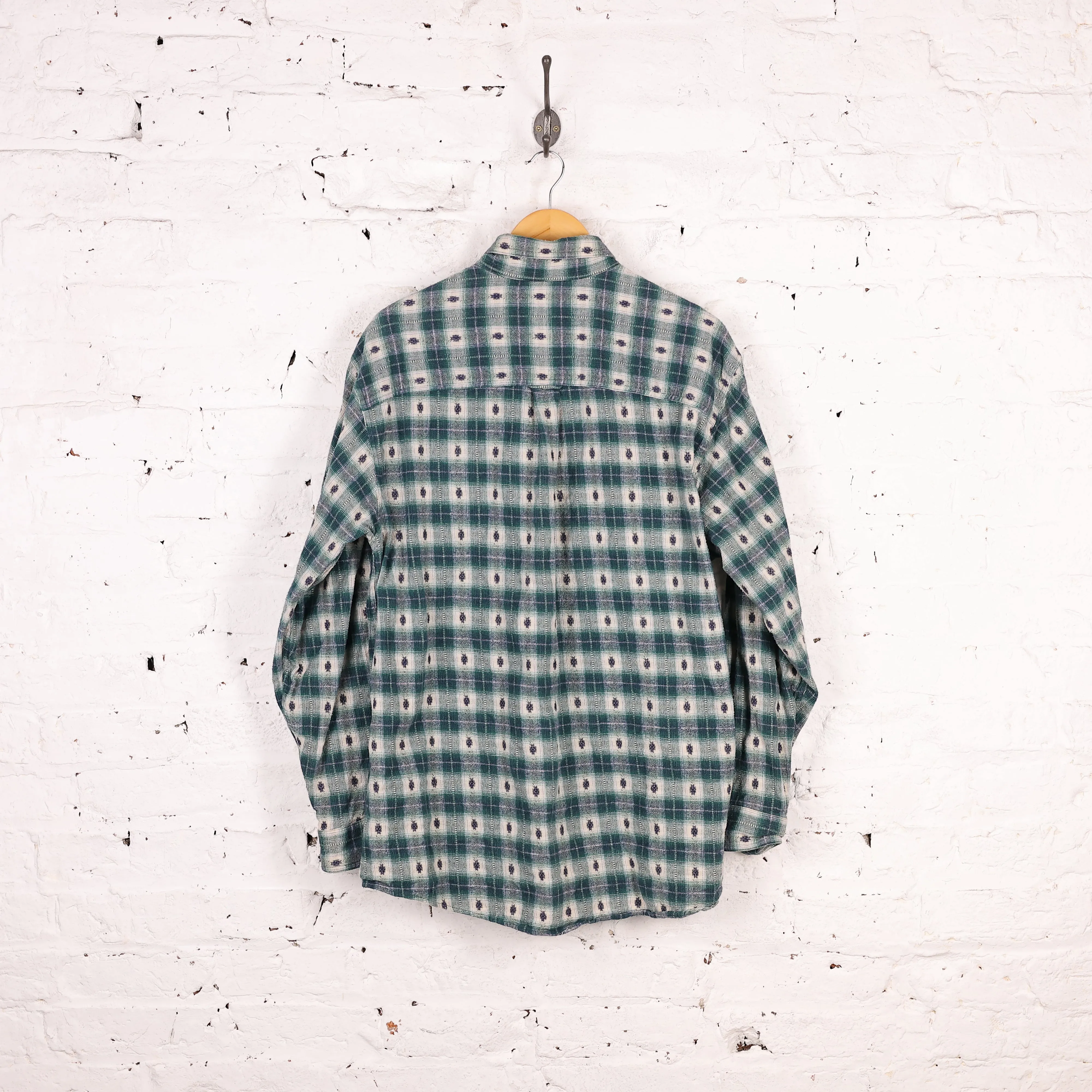 Woolrich Plaid Check Shirt - Green - L