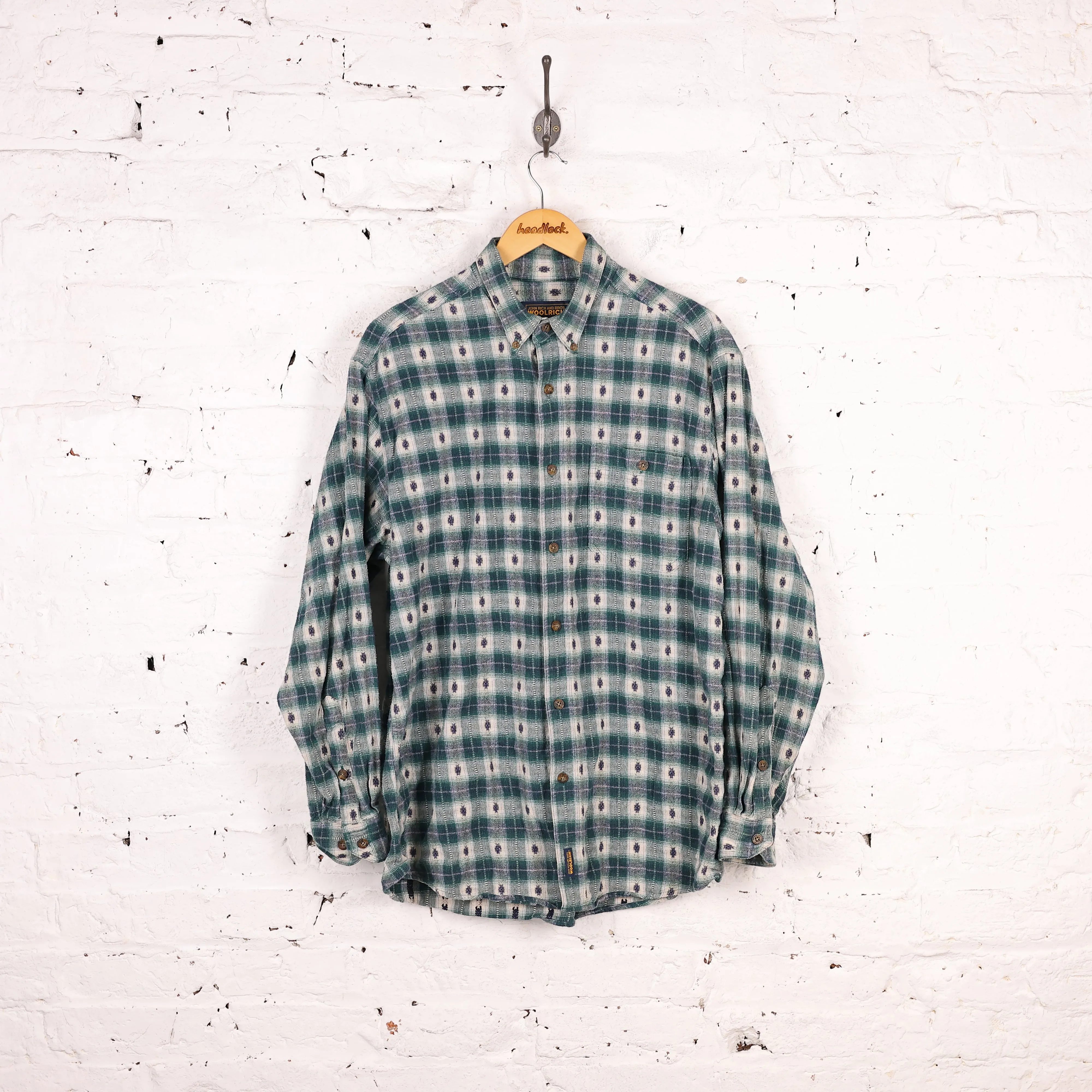 Woolrich Plaid Check Shirt - Green - L