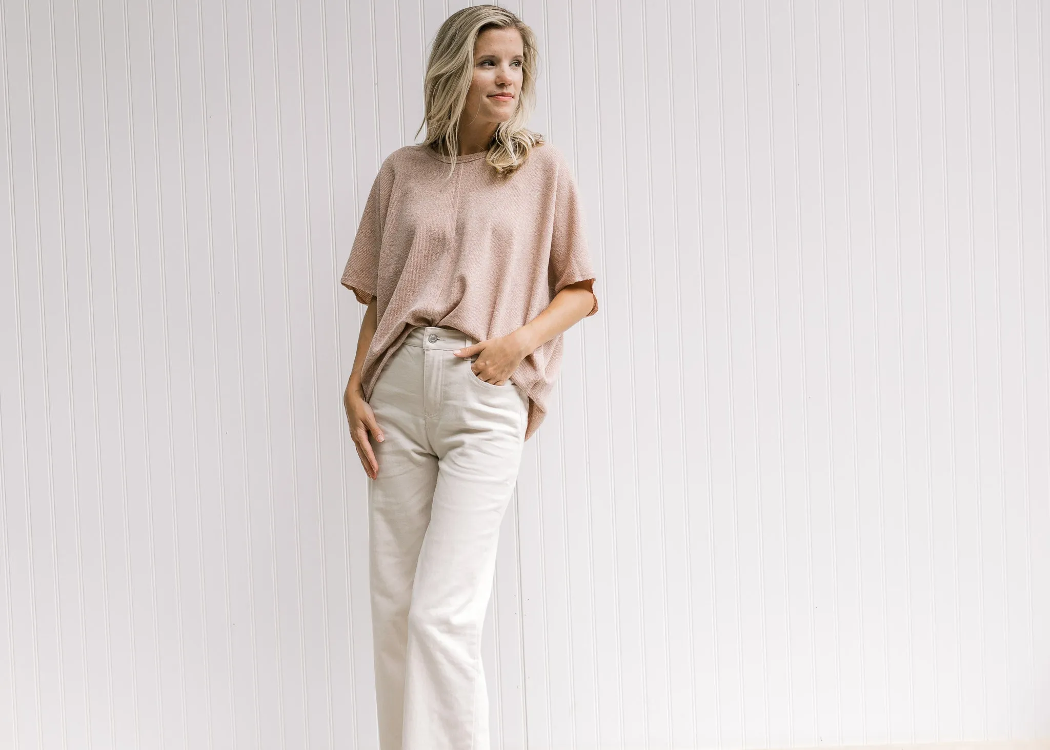 X Winter White Wide Cropped Pants