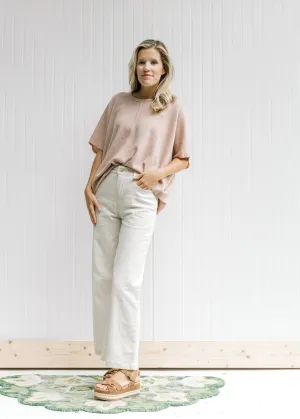 X Winter White Wide Cropped Pants