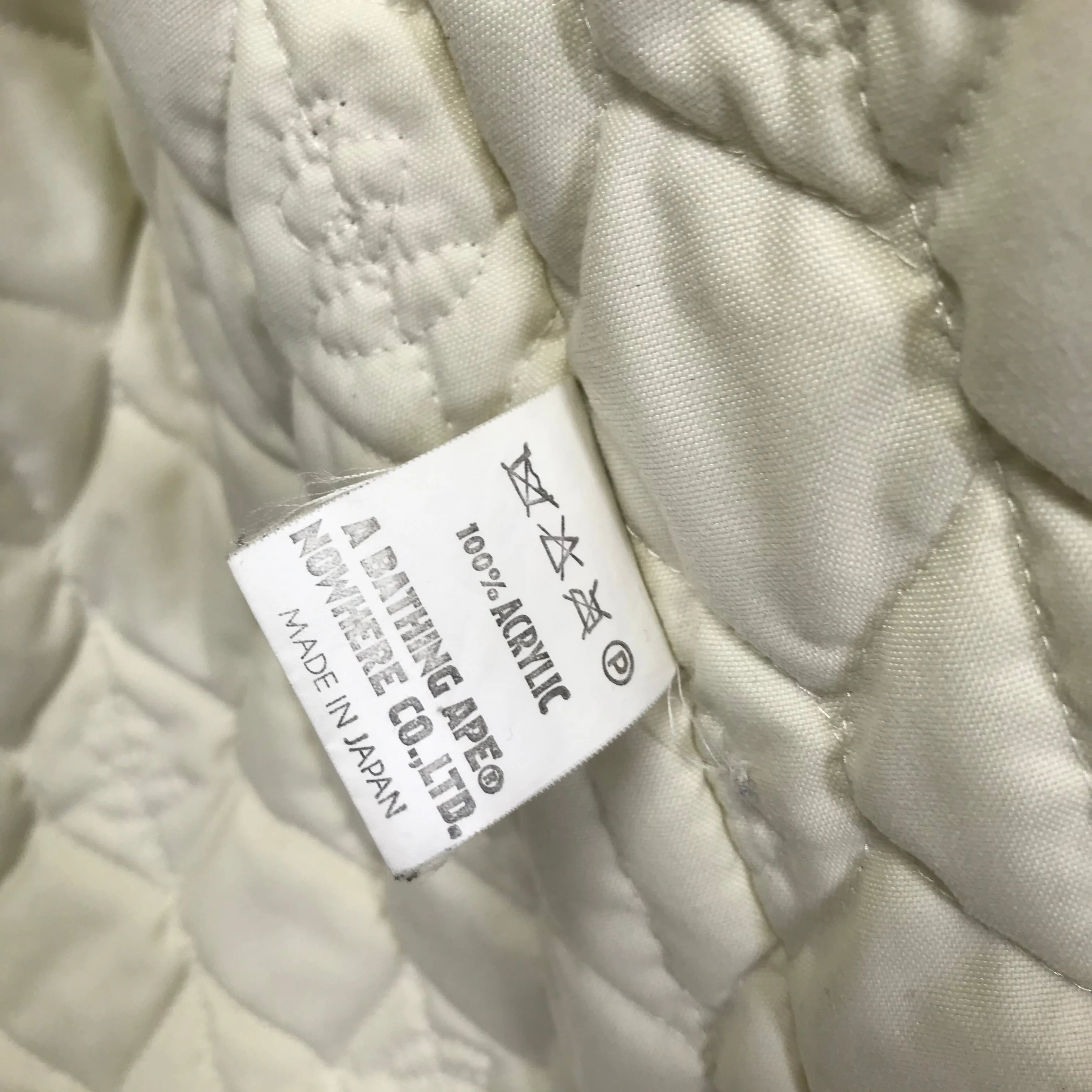 [XL] A Bathing Ape Bape Foot Soldier Fleece Eskimo Jacket Beige