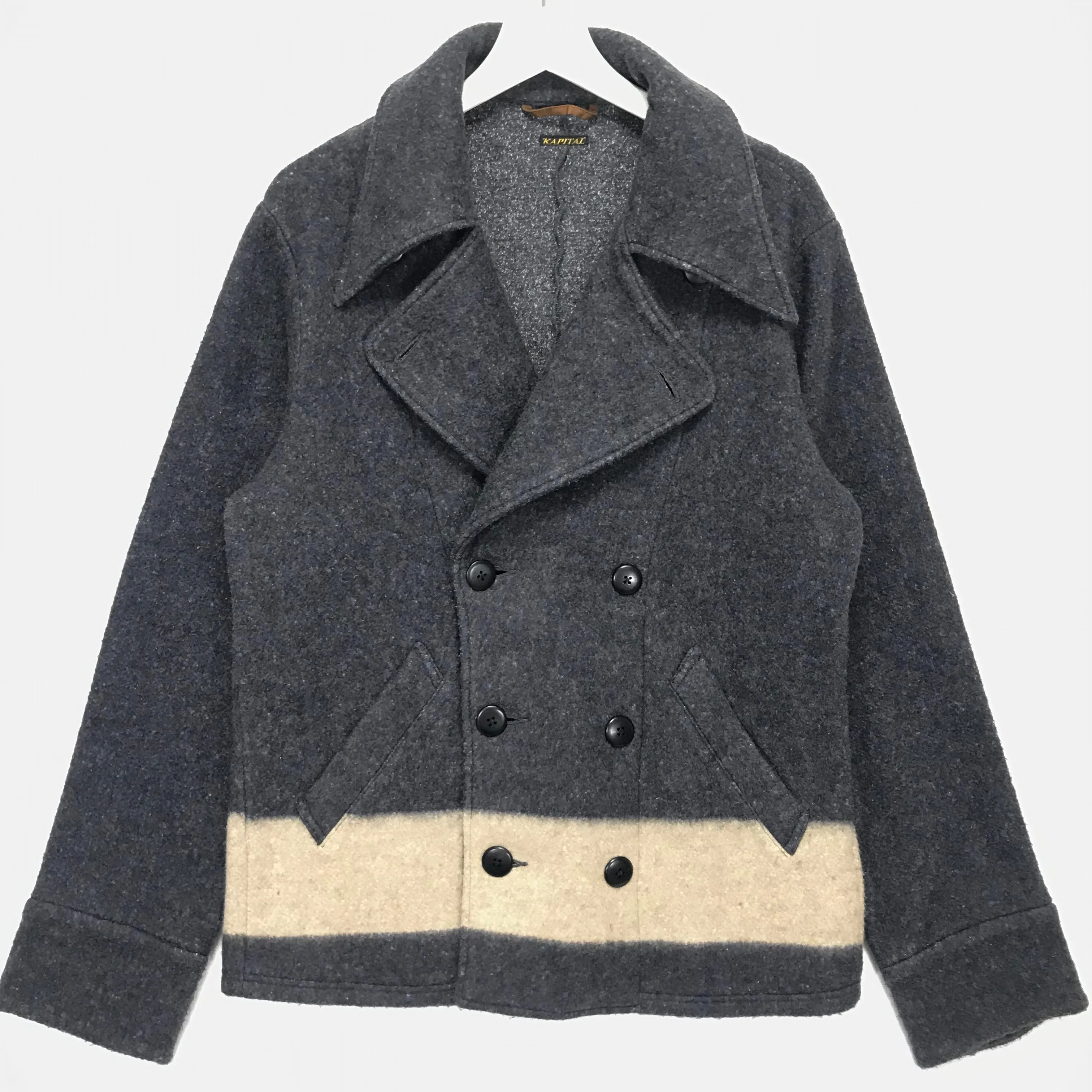 [XL] Kapital Fleece Pea Coat