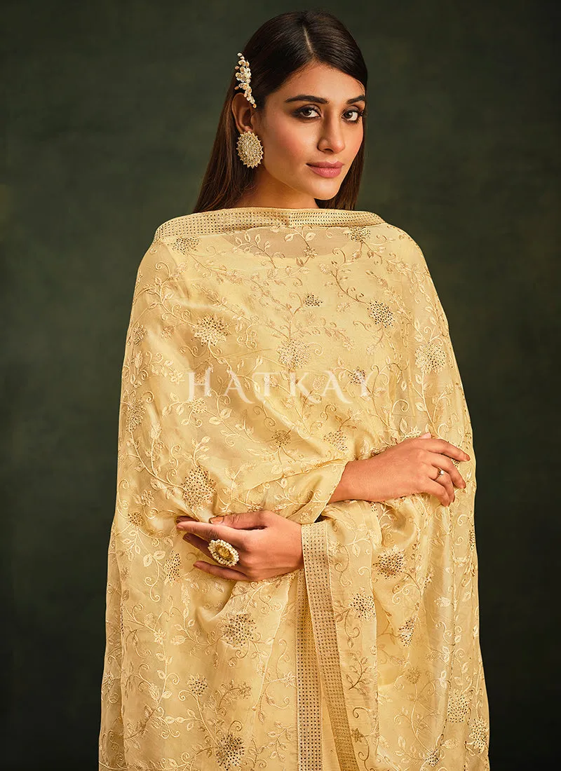 Yellow Embroidery Pakistani Salwar Suit