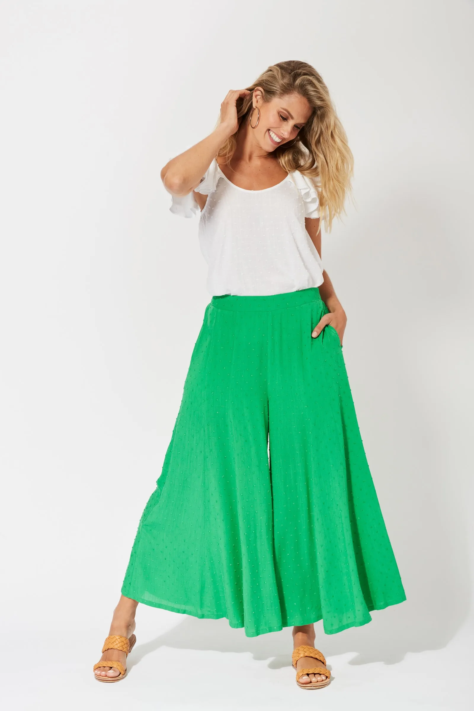Zanzibar Pant in Key Lime by Haven