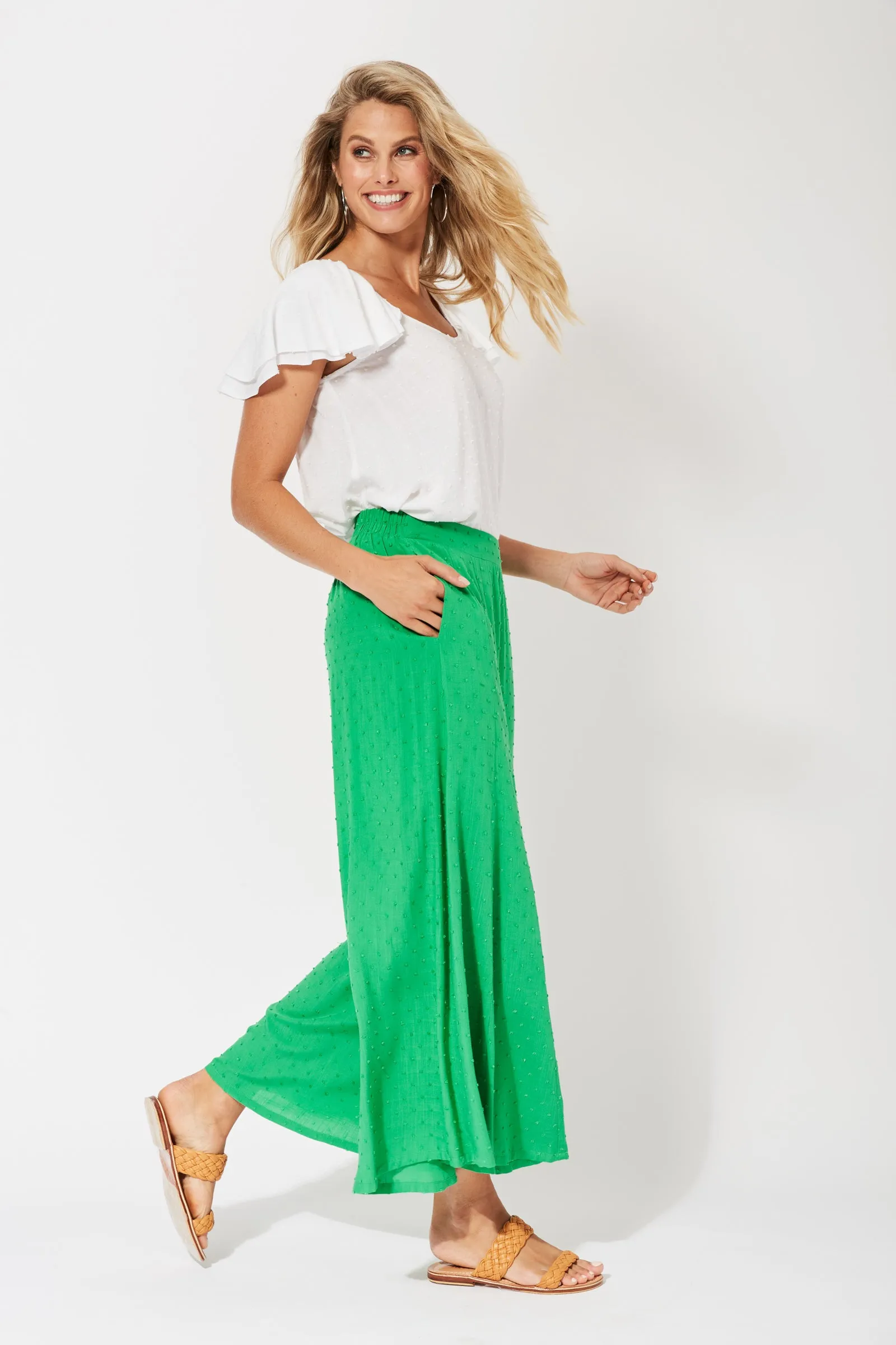 Zanzibar Pant in Key Lime by Haven