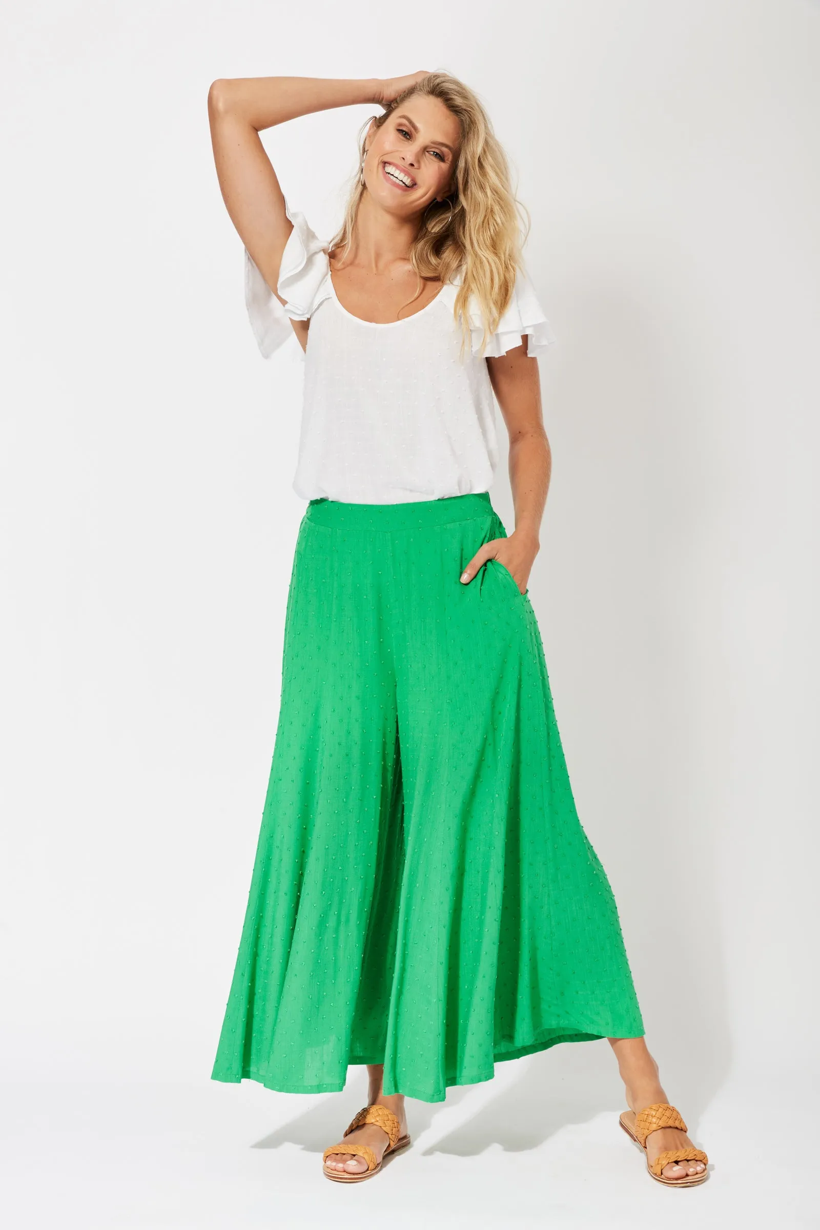 Zanzibar Pant in Key Lime by Haven